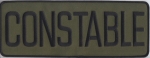 CONSTABLE Black on OD Green SUBDUED Back Panel Patch 11 X 4